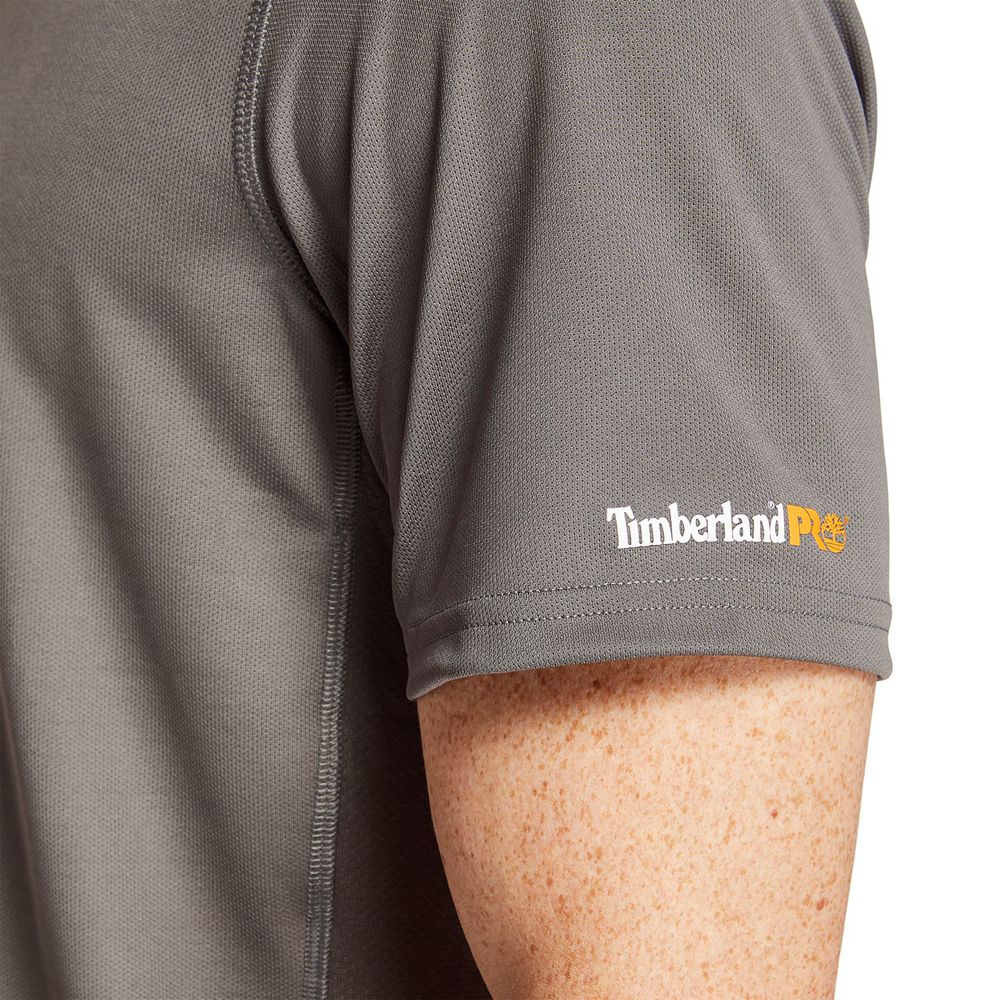 Timberland Μπλουζάκια Ανδρικα Γκρι - Pro® Wicking Good Short-Sleeve - Greece 6138429-ZE